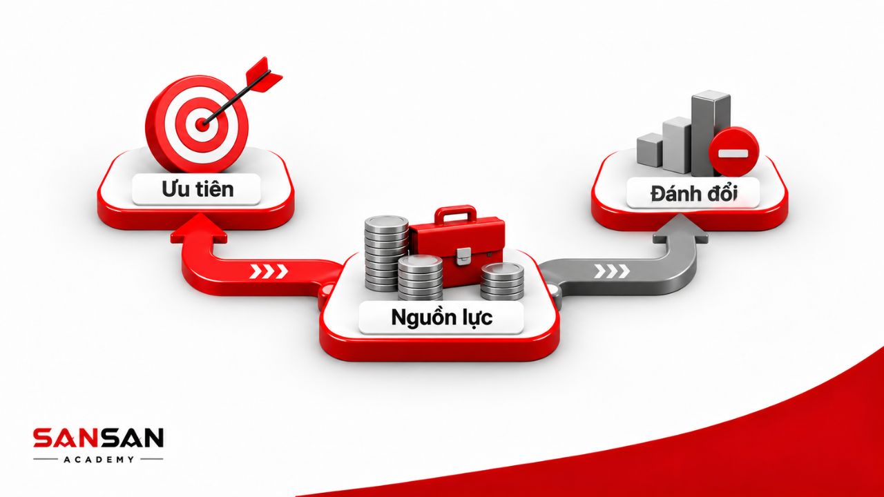 Nguồn lực được phân bổ theo ưu tiên và đánh đổi chiến lược