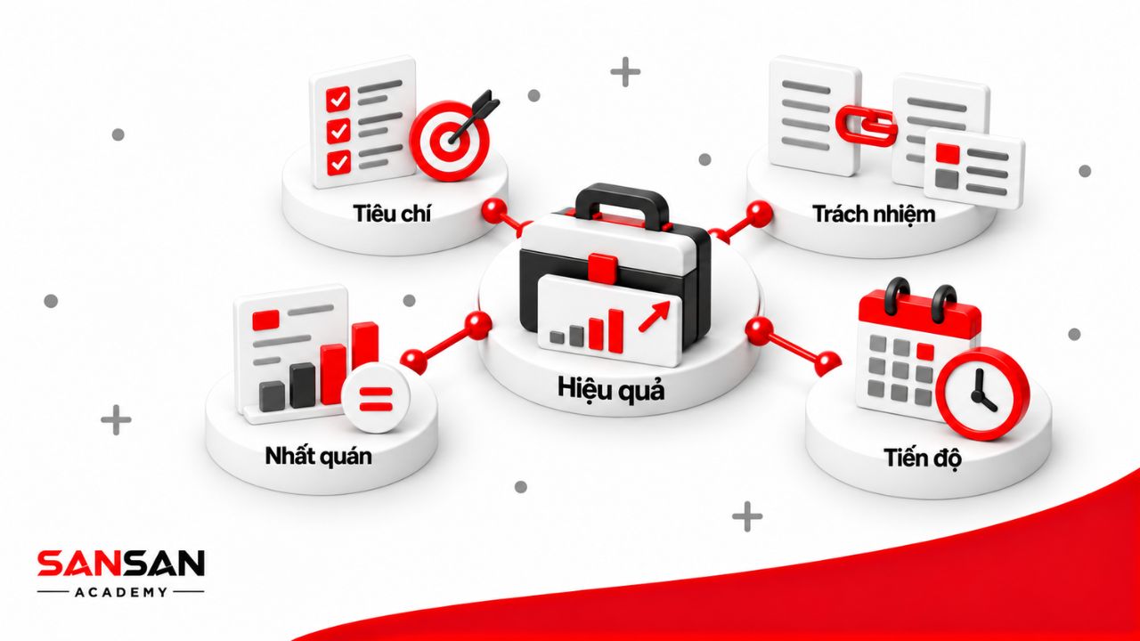 Quy trình tuyển dụng hiệu quả cần tiêu chí rõ ràng, trách nhiệm minh bạch, đánh giá nhất quán và kiểm soát tiến độ.
