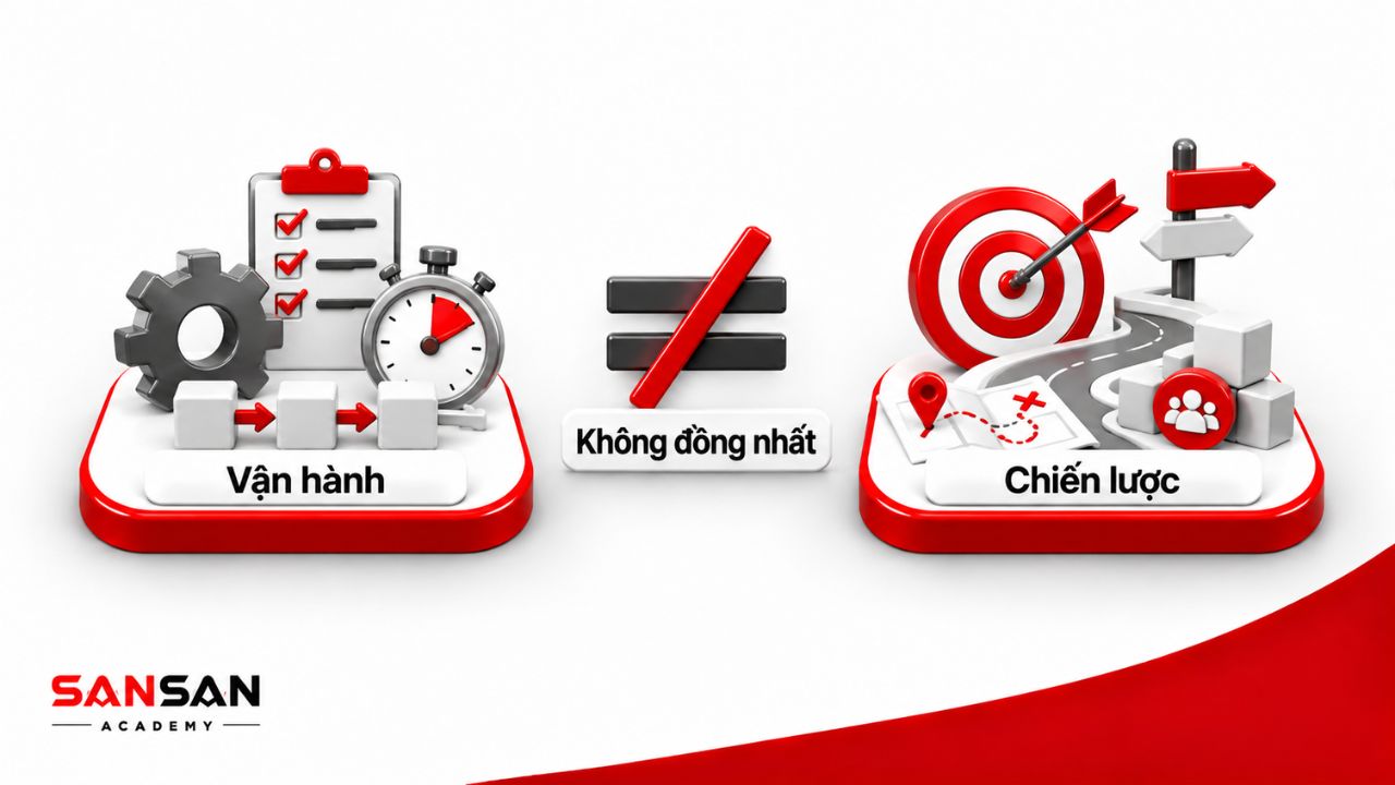 Hiệu quả vận hành và chiến lược là hai khái niệm khác nhau