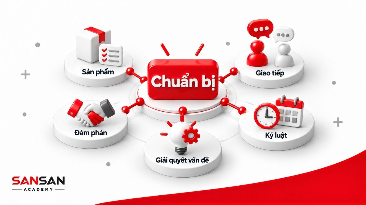 Đánh giá nhân viên kinh doanh qua doanh thu, lợi nhuận, tỷ lệ chuyển đổi, giữ chân khách hàng và tuân thủ