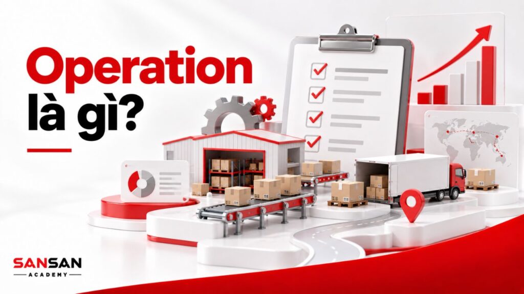 Operation gắn với quy trình, kho, vận chuyển, dữ liệu và kiểm soát hoạt động doanh nghiệp.