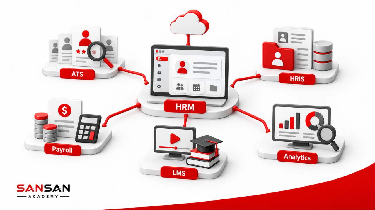 Công nghệ nhân sự hỗ trợ CHRO gồm ATS HRIS Payroll LMS và People Analytics