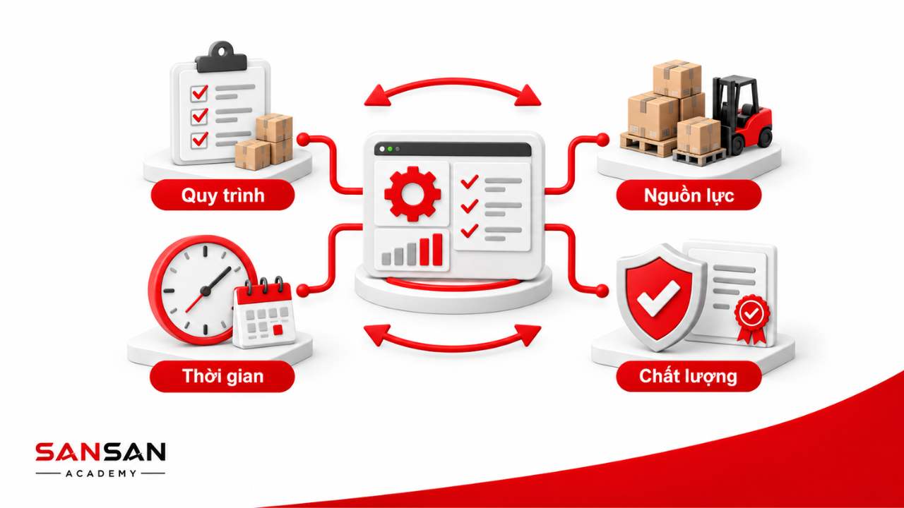 Operations Management quản lý quy trình nguồn lực thời gian và chất lượng