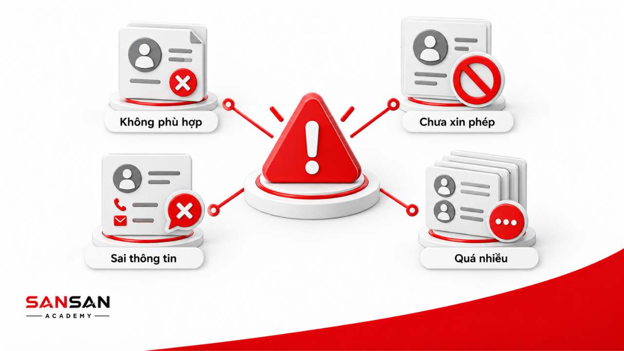 Những lỗi thường gặp khi sử dụng người tham chiếu trong tuyển dụng