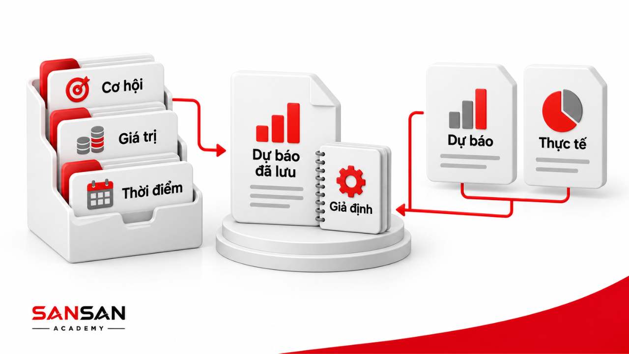 Phân tích cơ hội giá trị thời điểm dự báo và thực tế