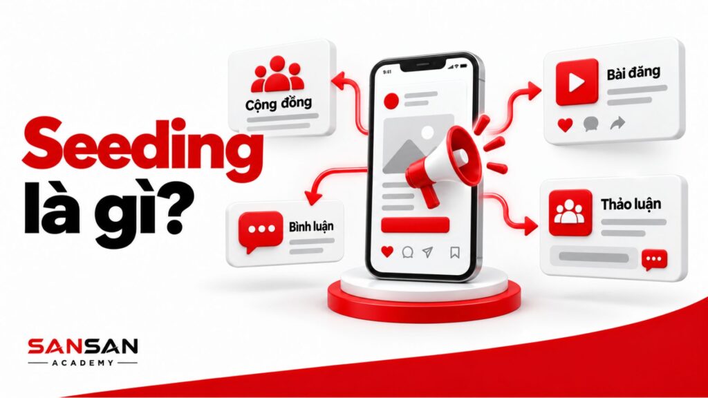 Seeding trên mạng xã hội kết nối thương hiệu với cộng đồng, bài đăng, bình luận và thảo luận để tăng độ chú ý.
