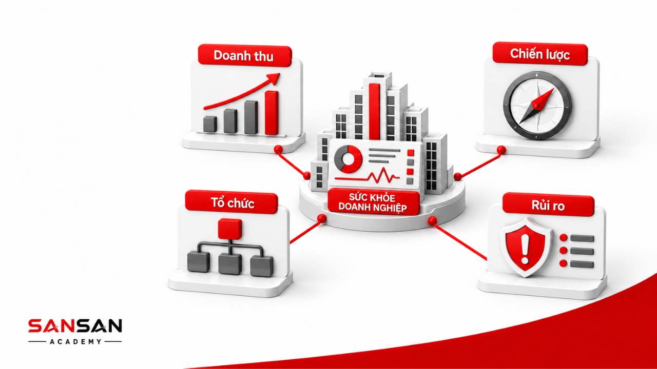 Đánh giá kết quả Tổng giám đốc qua sức khỏe toàn doanh nghiệp