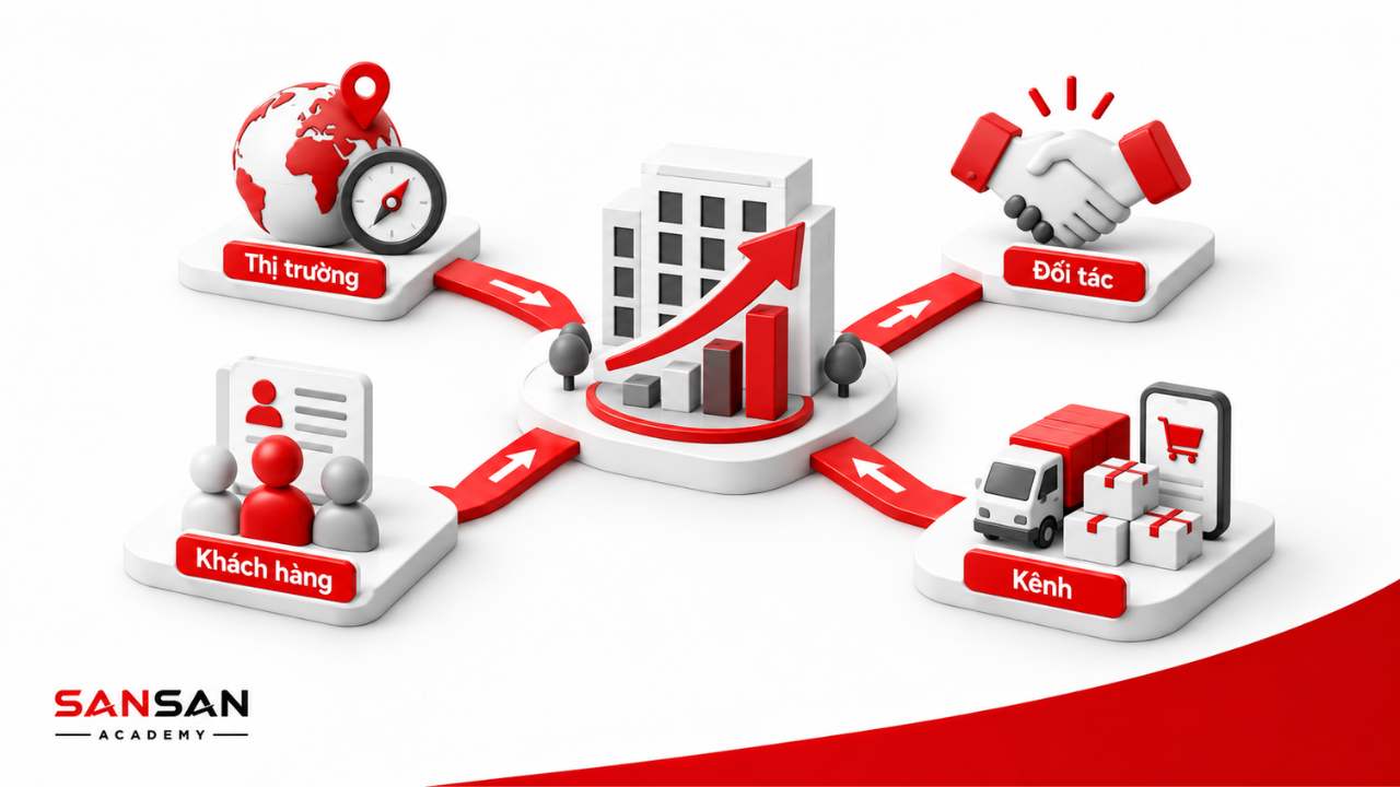 Business Development thúc đẩy tăng trưởng qua thị trường khách hàng đối tác và kênh kinh doanh