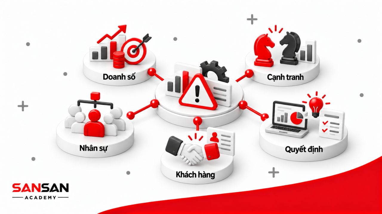 Giám đốc kinh doanh phải xử lý đồng thời áp lực doanh số, cạnh tranh, nhân sự, khách hàng và những quyết định khó.