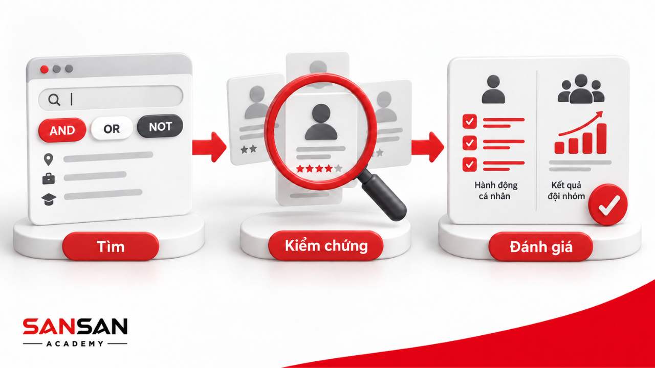Tìm kiếm, kiểm chứng và đánh giá ứng viên