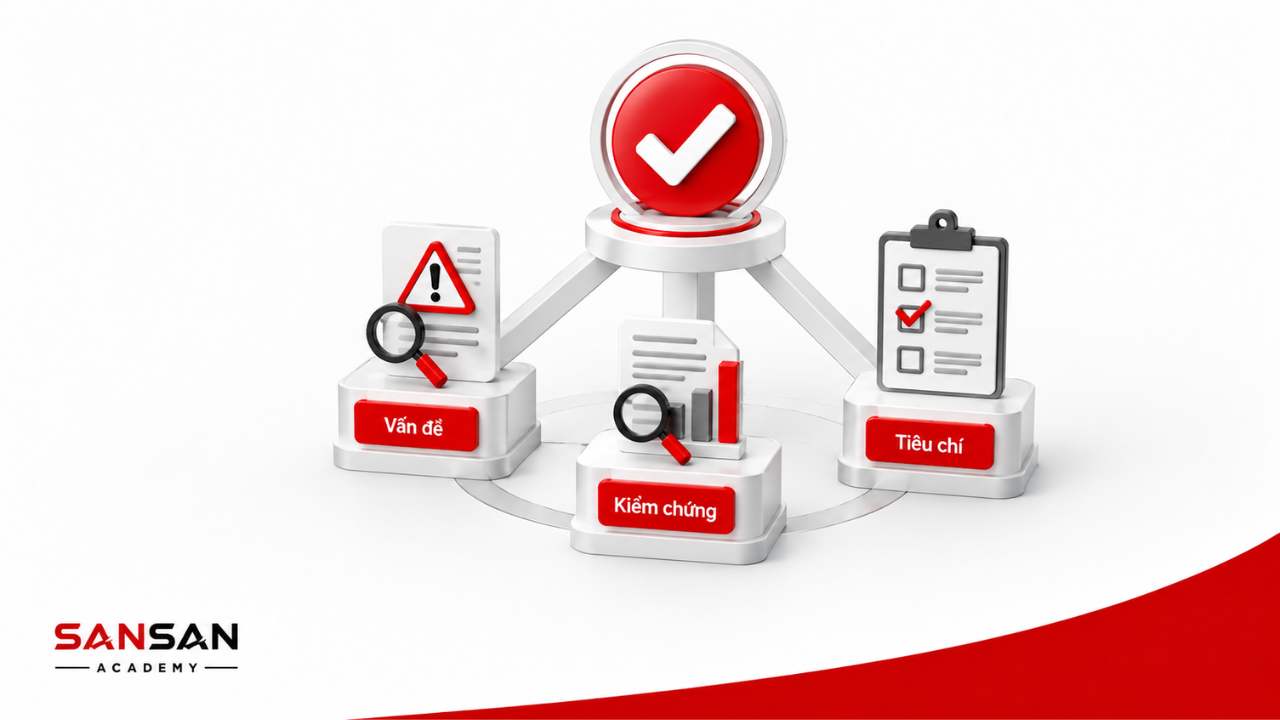 Ba điểm tựa của quyết định gồm vấn đề kiểm chứng thông tin và tiêu chí