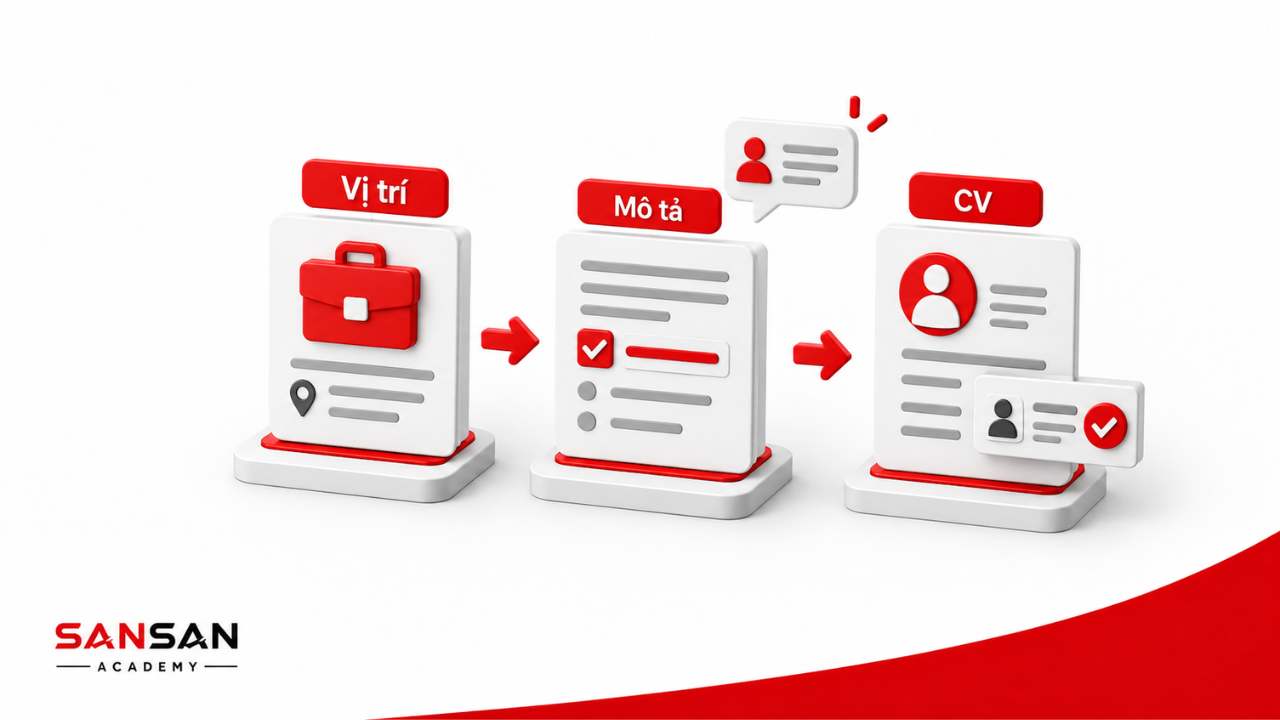 Cập nhật vị trí mô tả công việc và CV cho người tham chiếu