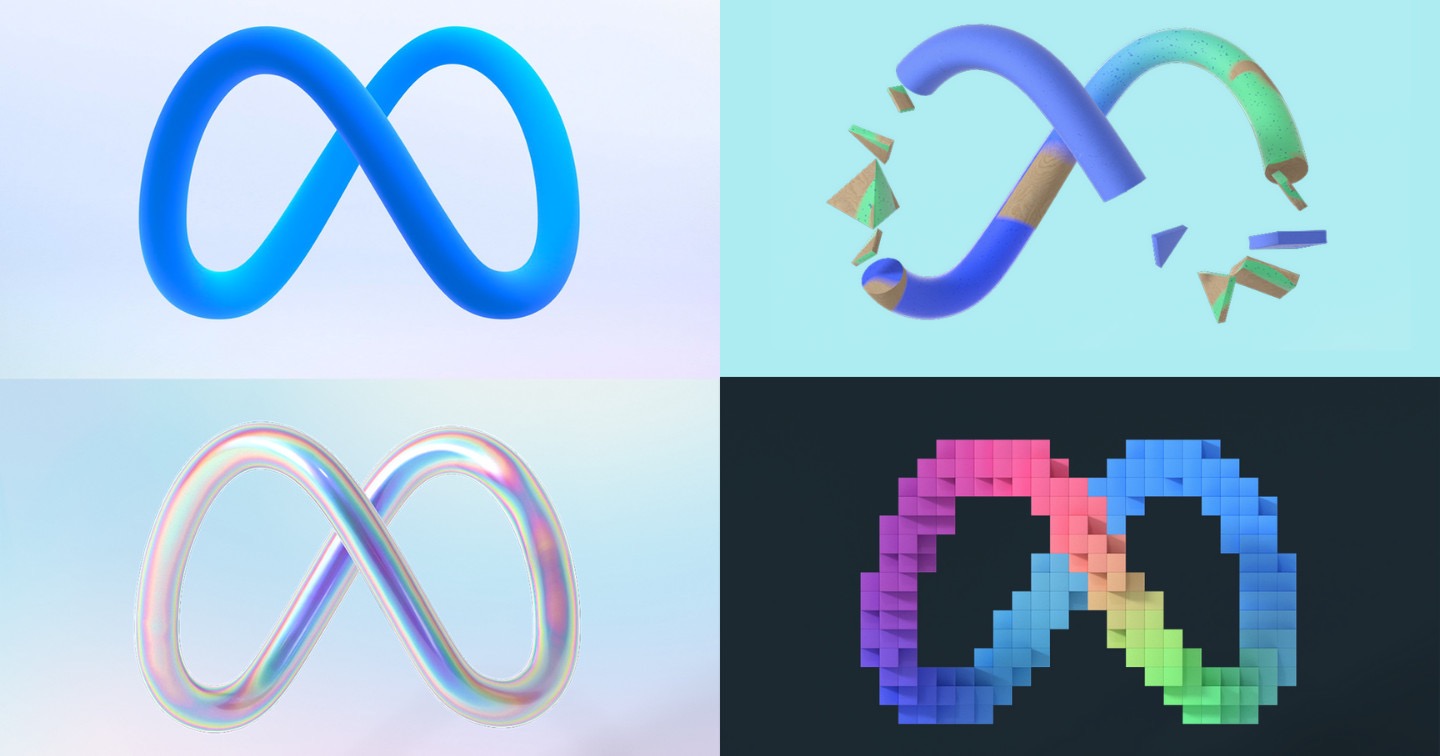 Biểu tượng Meta với thiết kế hình vô cực, đại diện cho quá trình Rebranding từ Facebook Inc. sang Meta
