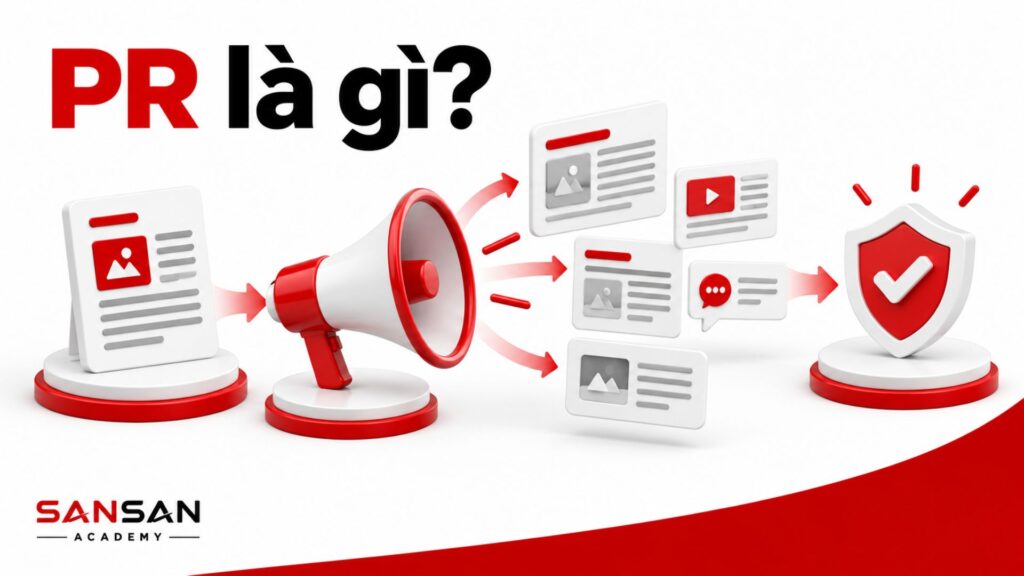 PR là hoạt động truyền thông giúp doanh nghiệp đưa thông tin đến công chúng qua nhiều định dạng và xây dựng hình ảnh đáng tin cậy.