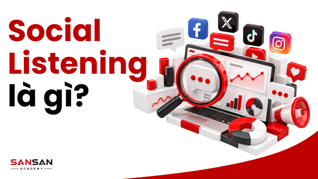Social Listening là gì và cách theo dõi thảo luận trên Facebook, Instagram, TikTok và các nền tảng mạng xã hội
