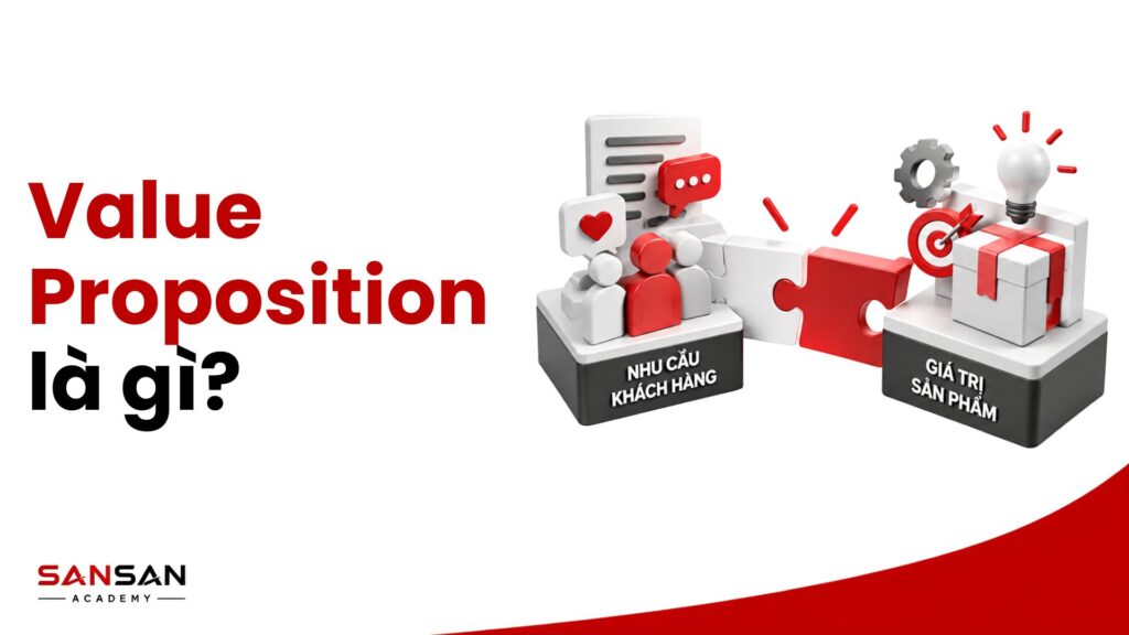Value Proposition là đề xuất giá trị kết nối nhu cầu khách hàng với giá trị mà sản phẩm hoặc giải pháp cung cấp