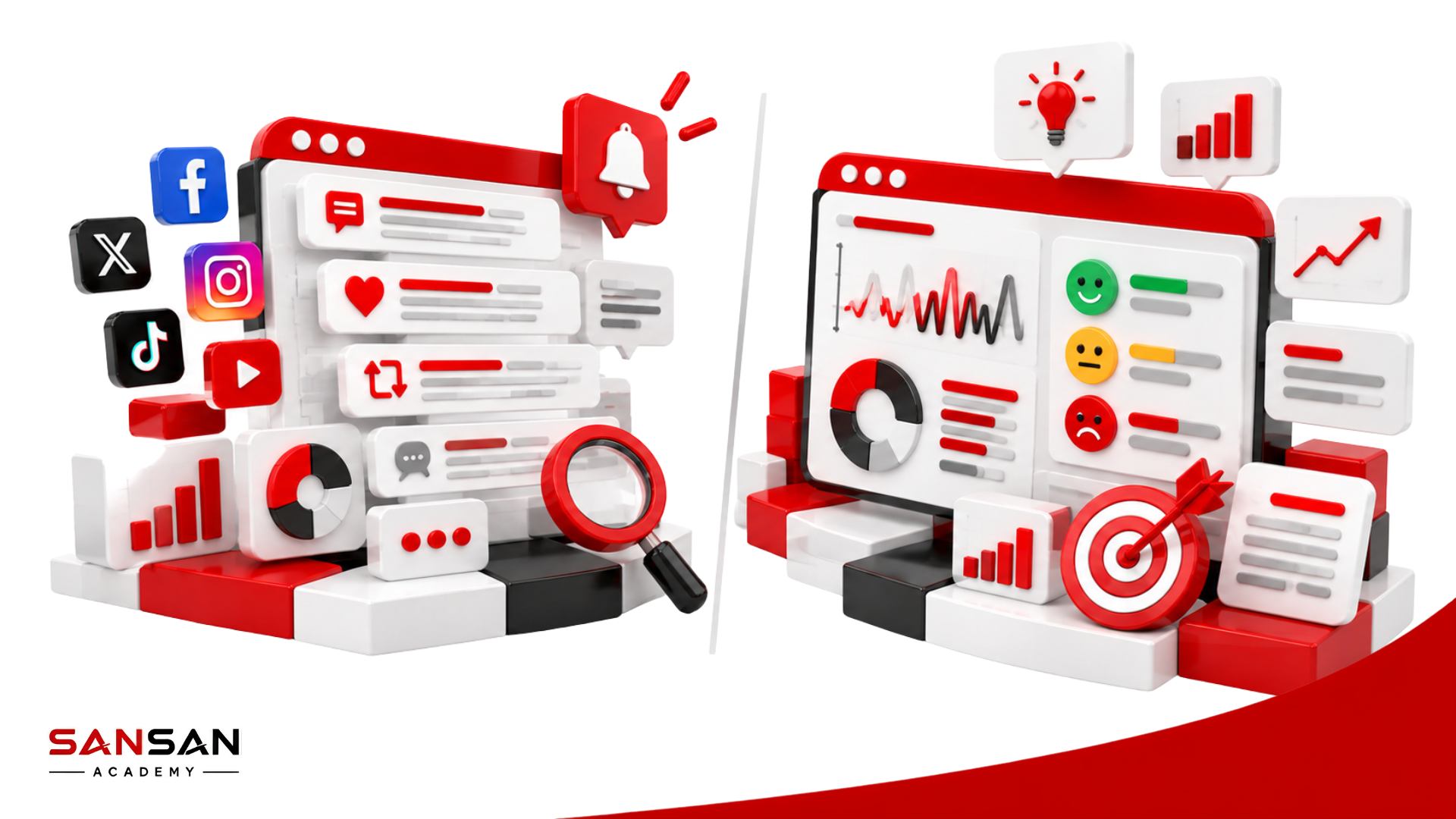 Phân biệt Social Listening và Social Media Monitoring qua theo dõi thảo luận và phân tích cảm xúc khách hàng
