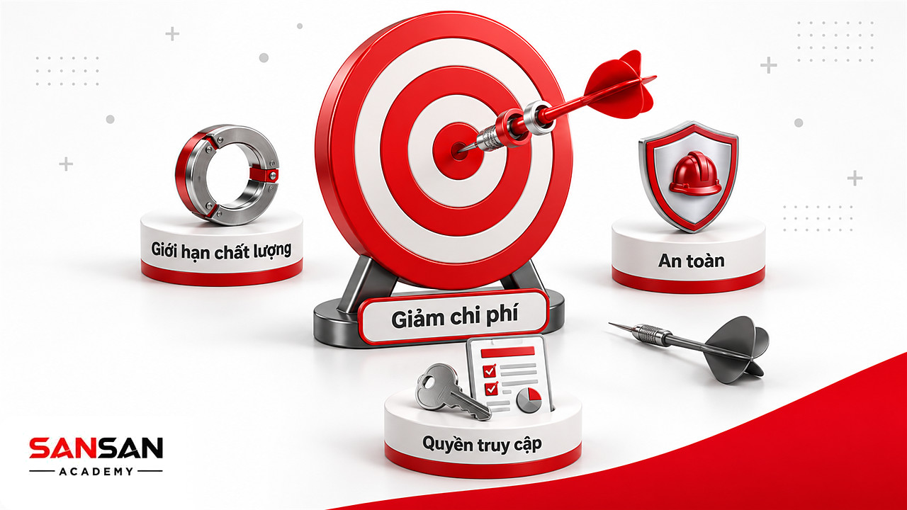 Bia mục tiêu cho thấy giảm chi phí phải kèm giới hạn chất lượng và an toàn khi căn chỉnh mục tiêu AGI