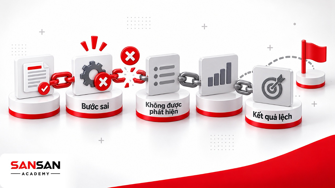 Chuỗi bước nhiệm vụ dài bị lệch từ một lỗi chưa phát hiện, giới hạn khiến AI hiện nay chưa phải AGI