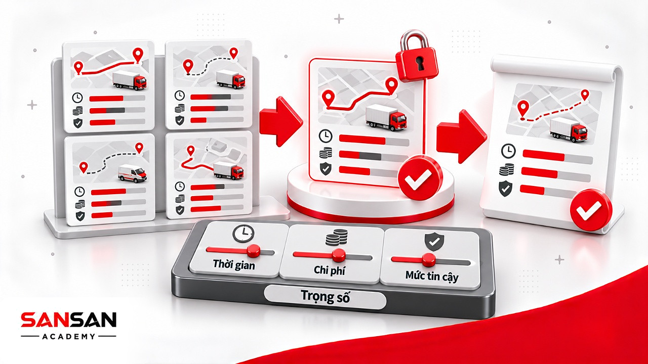 Chọn tuyến giao theo thời gian, chi phí, độ tin cậy: AI Agentáng giá