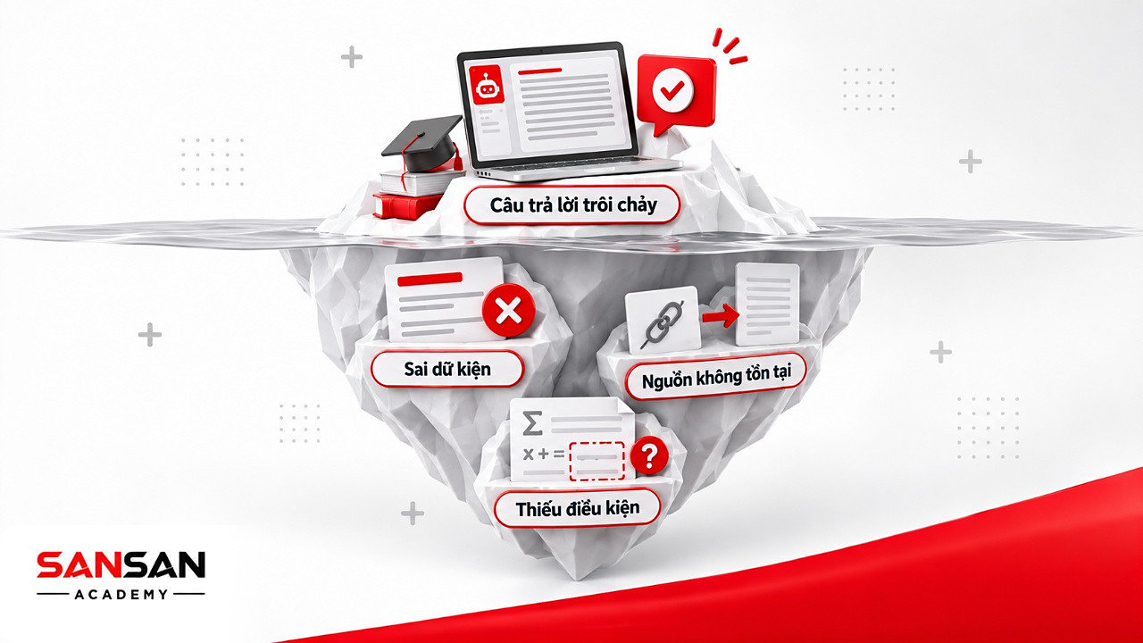 Tảng băng chìm dưới câu trả lời trôi chảy: AI trong giáo dục tin ngay