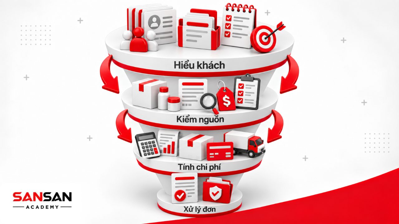 Những thứ cần chuẩn bị khi bán hàng online gồm khách hàng mục tiêu, nguồn hàng, vốn, chi phí, thanh toán và giao hàng.