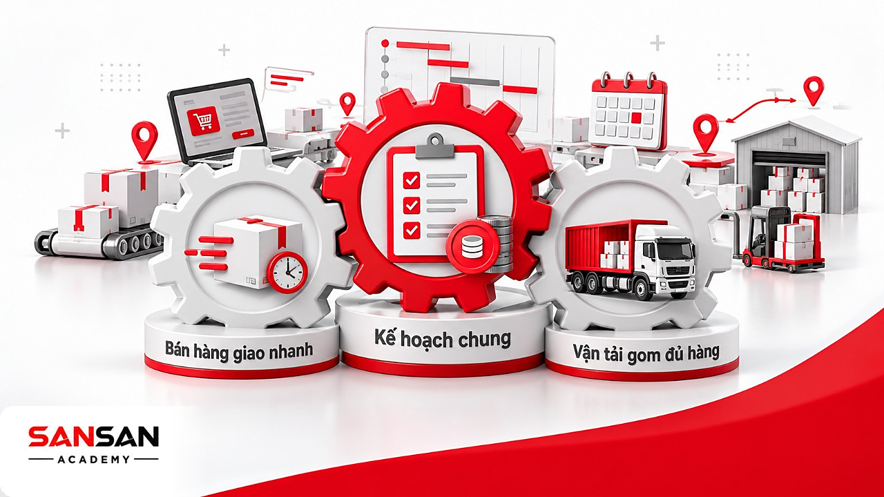 Bánh răng bán hàng và vận tải ăn khớp qua bánh răng kế hoạch chung để vận hành chuỗi cung ứng xanh