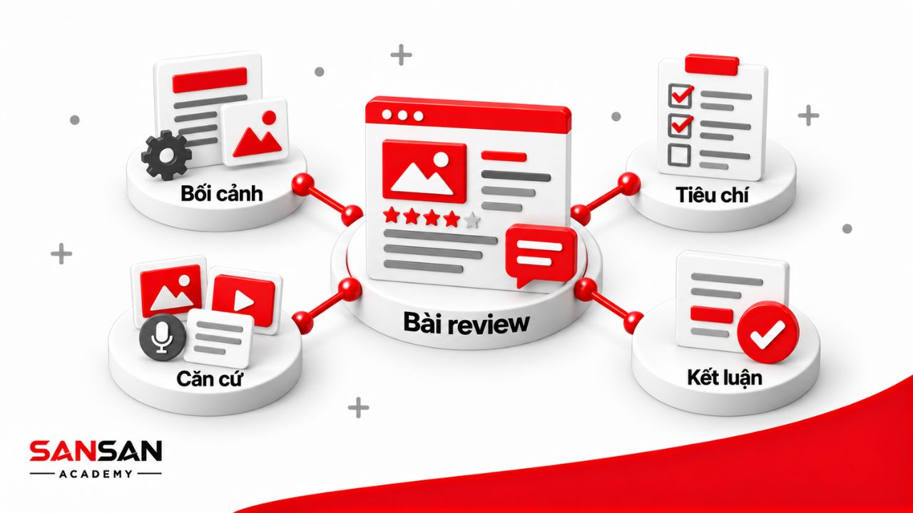 Bài review kết hợp bối cảnh, tiêu chí, căn cứ và kết luận.