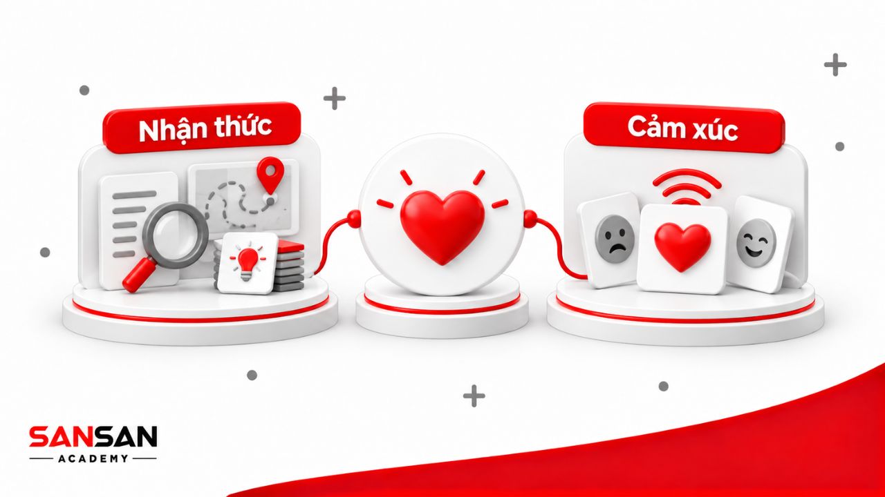 Hai khía cạnh đồng cảm nhận thức và đồng cảm cảm xúc.