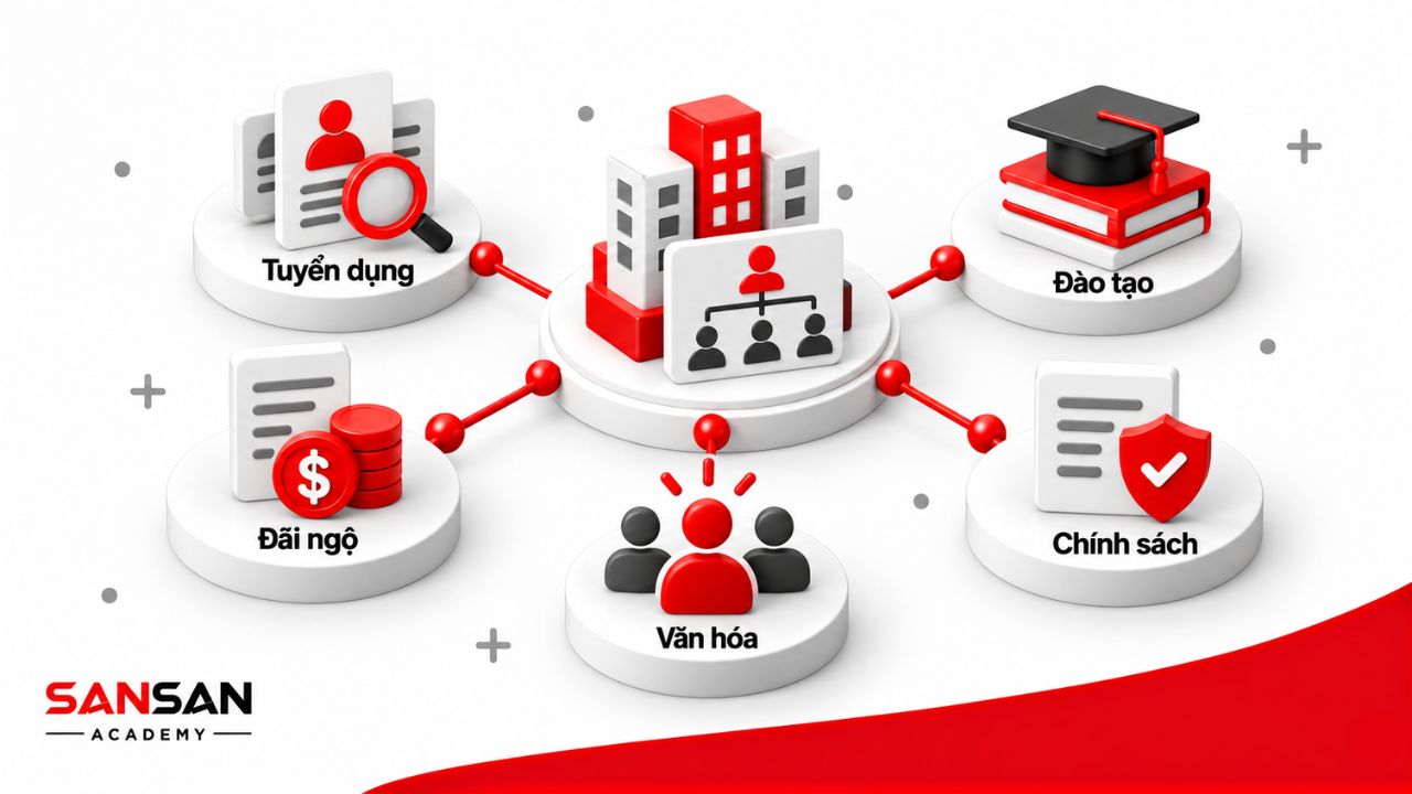 Các vị trí và cấp bậc phổ biến trong ngành nhân sự