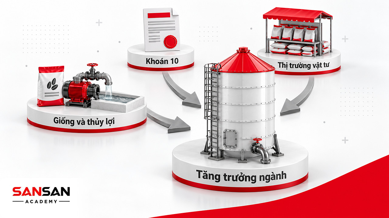 Giống, thủy lợi, khoán hộ và thị trường vật tư cùng dồn về kho lúa, thành quả Cách mạng xanh tại Việt Nam