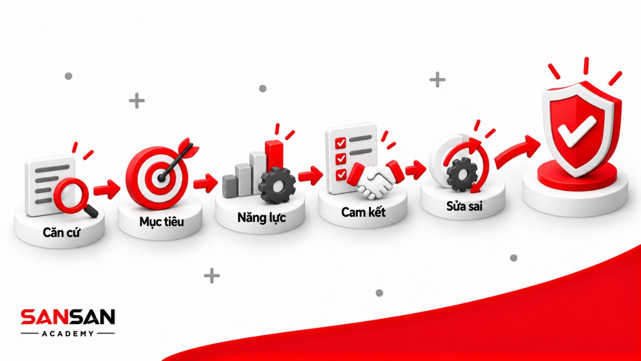 Các bước xác định mục tiêu, rèn năng lực và giữ cam kết