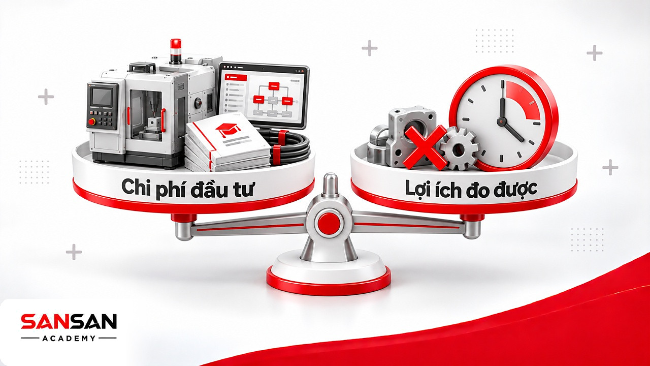 Cán cân công nghiệp thông minh: thiết bị, phần mềm, tích hợp, đào tạo đặt cạnh lợi ích giảm hàng hỏng và dừng máy