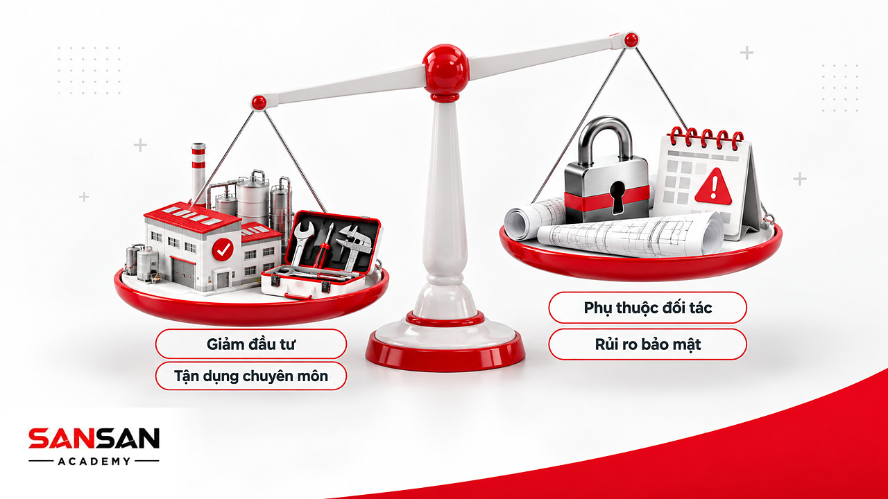 Cán cân mô hình OEM: giảm đầu tư và tận dụng chuyên môn đối trọng với phụ thuộc đối tác và rủi ro bảo mật