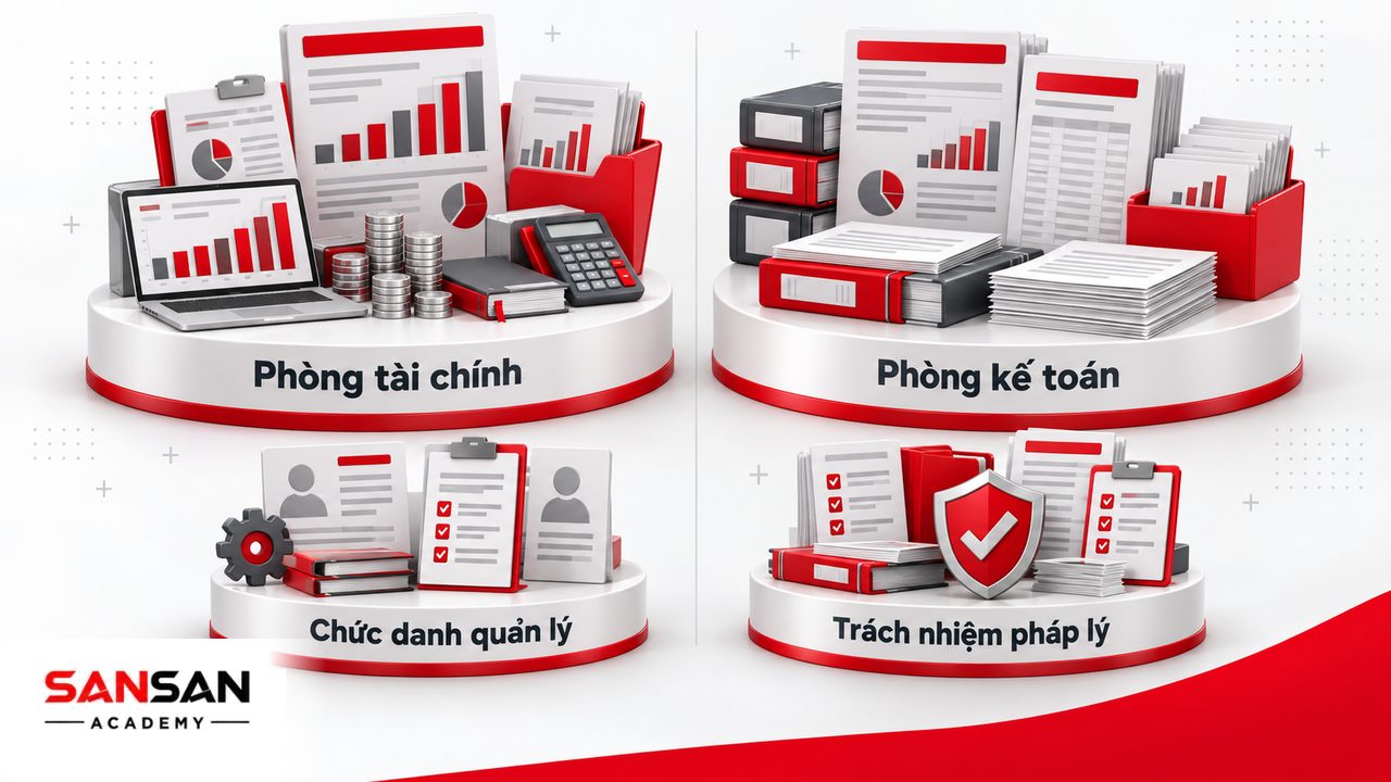 Các câu hỏi thường gặp về phòng kế toán gồm khác biệt với phòng tài chính, kế toán trưởng, trưởng phòng kế toán và Accounting Manager.