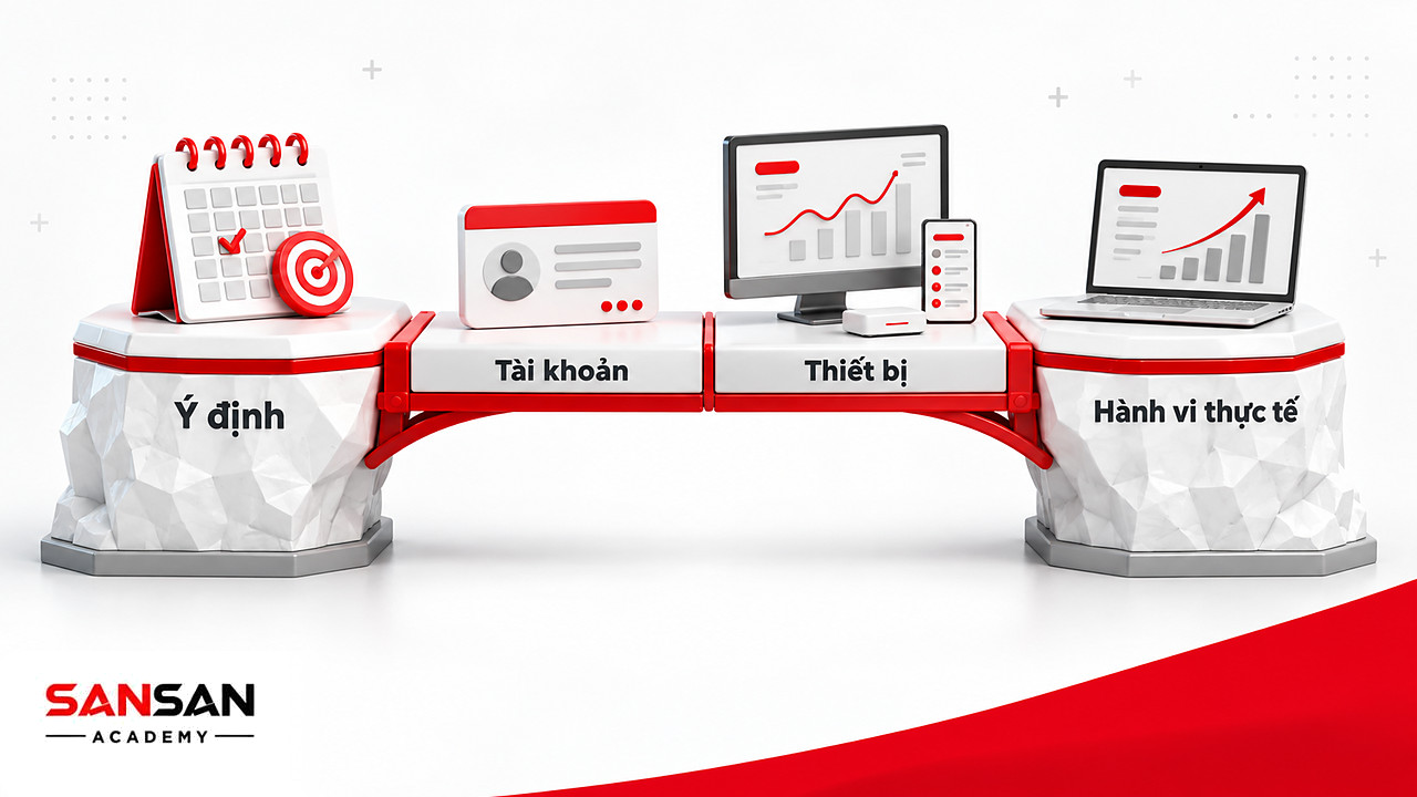 Cây cầu tài khoản và thiết bị nối khoảng trống giữa ý định và hành vi thực tế trong mô hình TAM