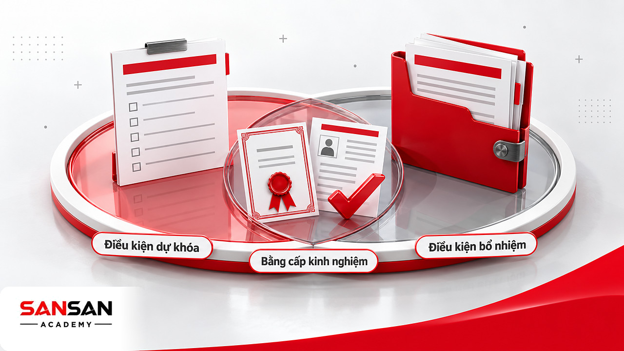 Hai vòng giao nhau giữa điều kiện học chứng chỉ kế toán trưởng và điều kiện bổ nhiệm tại đơn vị