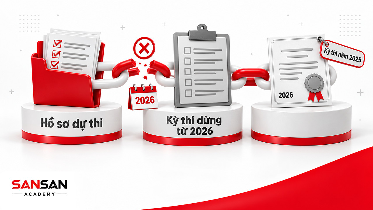 Chuỗi mắt xích đứt cho thấy kỳ thi chứng chỉ kế toán viên do Bộ Tài chính tổ chức dừng từ năm 2026