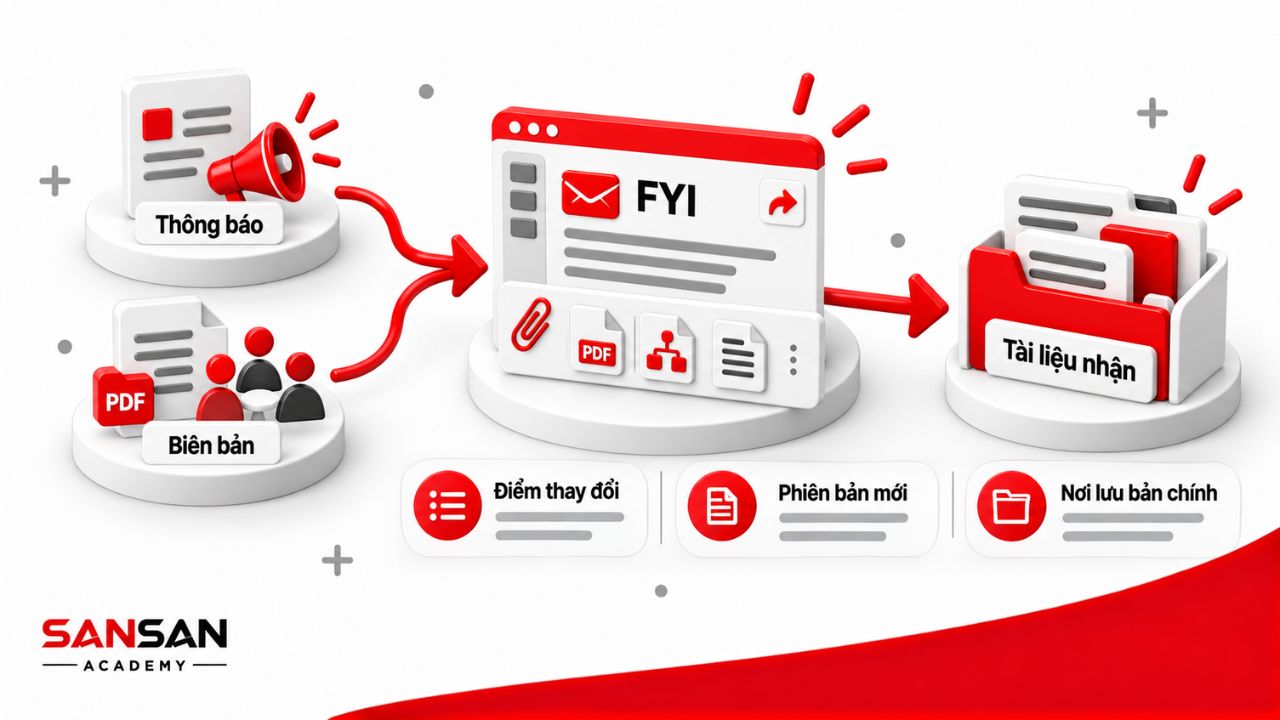 FYI chuyển tiếp thông báo biên bản và tài liệu liên quan