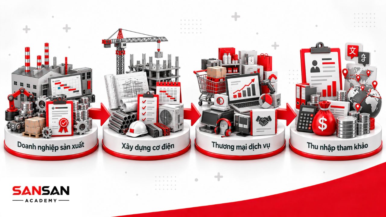 Cơ hội nghề nghiệp trưởng phòng mua hàng trong sản xuất, xây dựng cơ điện nội thất, thương mại và dịch vụ với yêu cầu nguồn cung khác nhau.