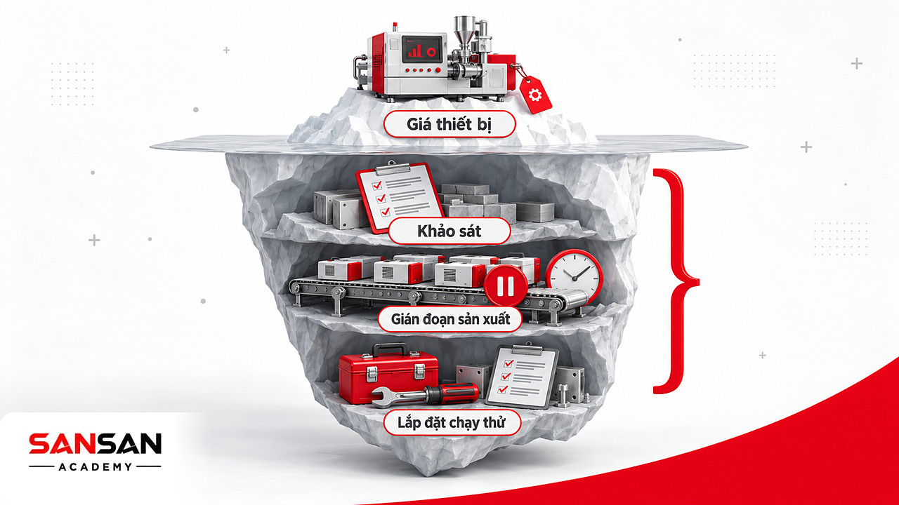 Tảng băng chìm chi phí đầu tư công nghiệp xanh: giá thiết bị nổi trên, khảo sát và gián đoạn sản xuất bên dưới