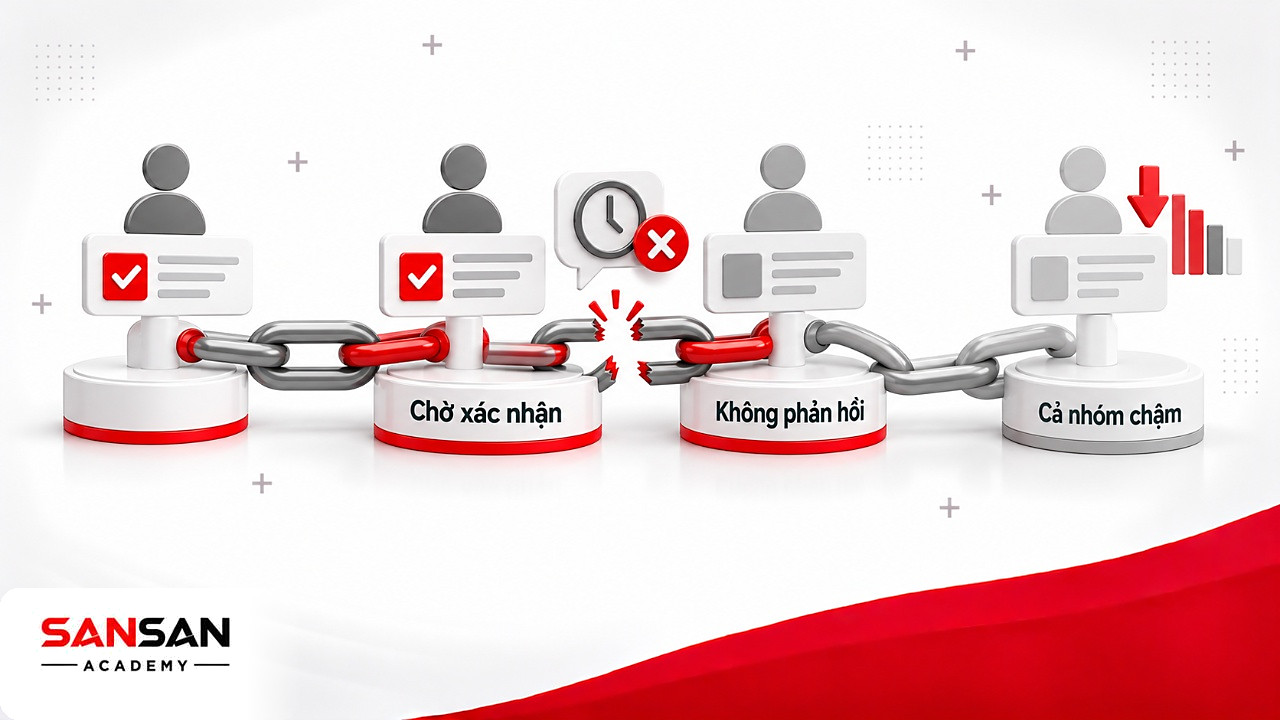Chuỗi mắt xích đứt khi ngừng phản hồi đồng nghiệp làm cả nhóm chậm, lưu ý khi áp dụng Deep Work