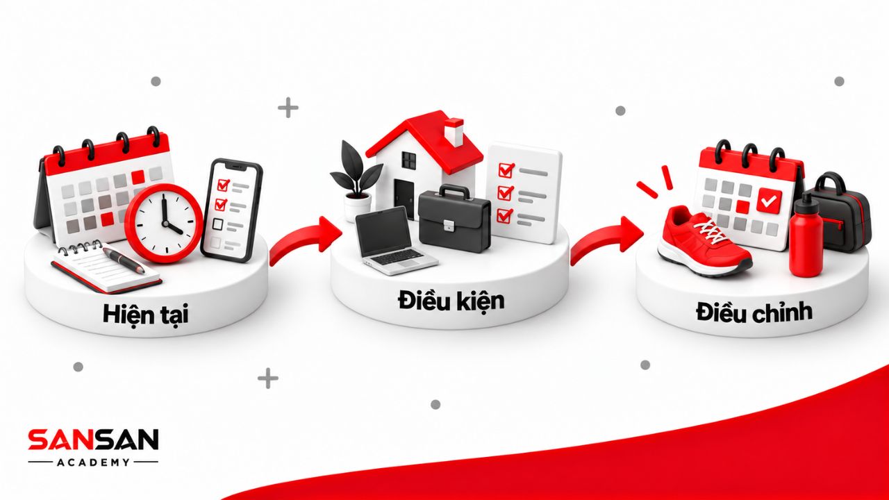 Đối chiếu lịch sống hiện tại với điều kiện trước khi điều chỉnh