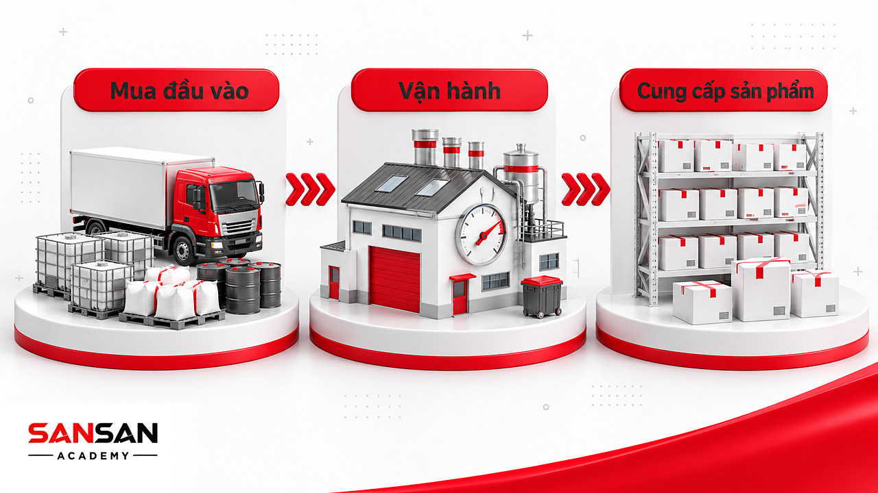 Ba thẻ mua đầu vào, vận hành và cung cấp sản phẩm cho thấy nơi doanh nghiệp tác động tới môi trường xanh