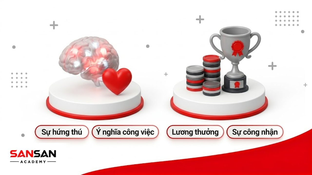 So sánh 3D giữa động lực bên trong và động lực bên ngoài.