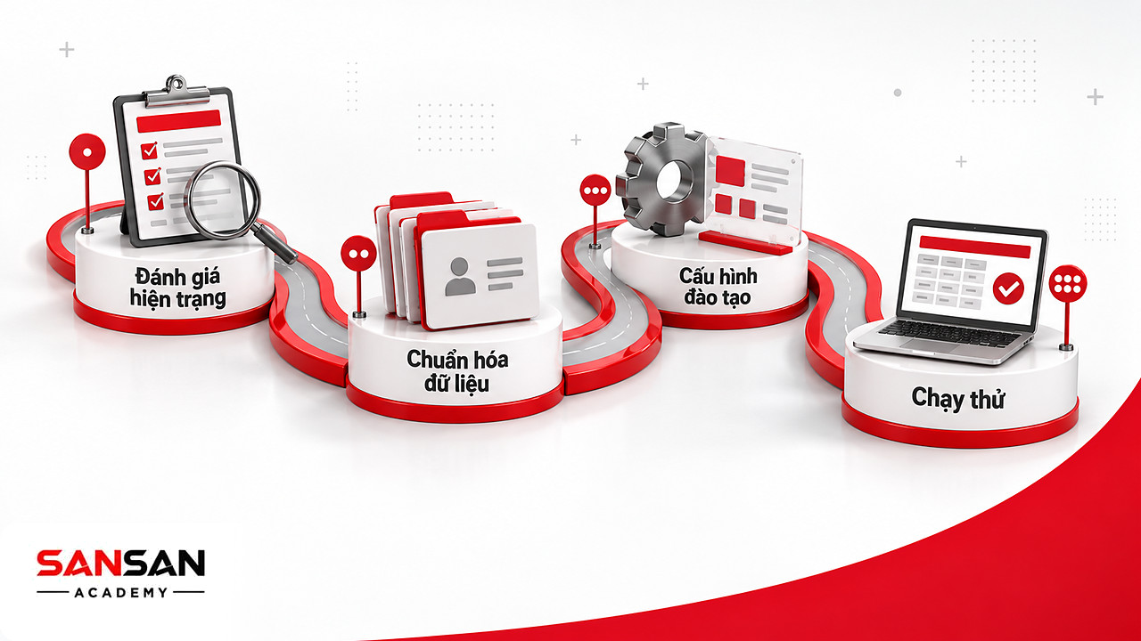 Con đường bốn cột mốc triển khai phần mềm nhân sự từ đánh giá hiện trạng tới chạy thử