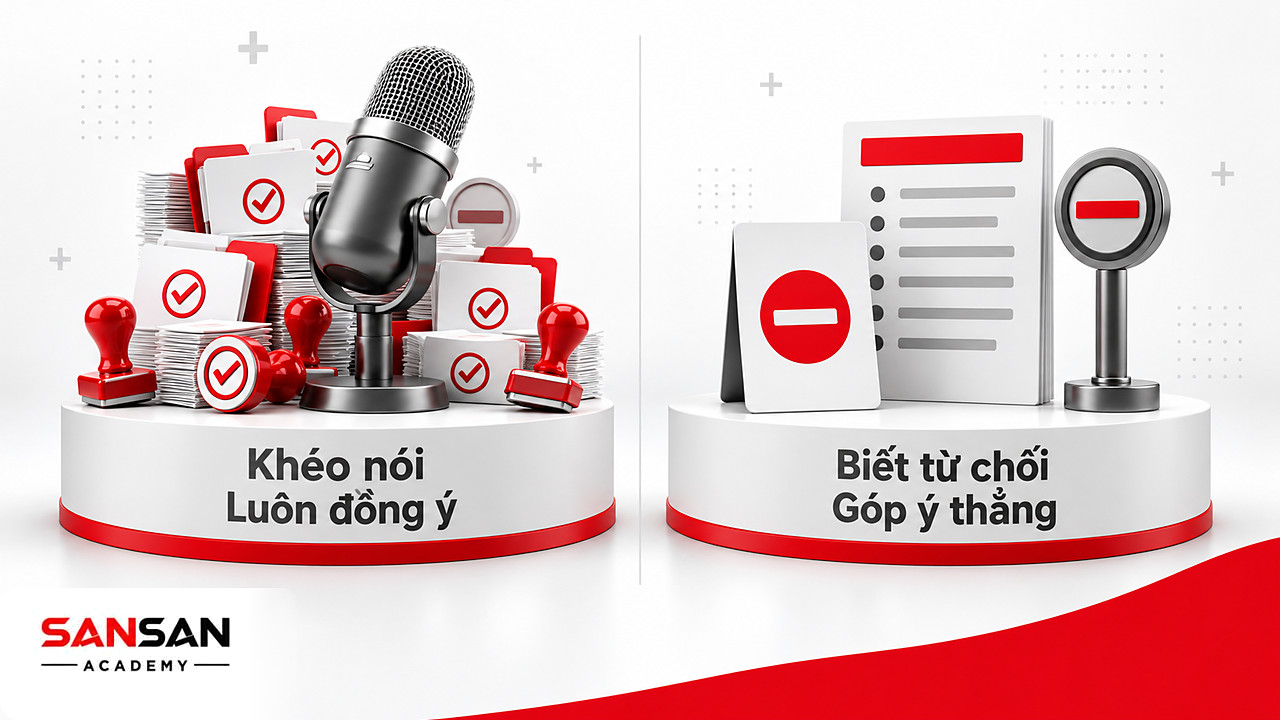 So sánh khéo nói, luôn đồng ý với biết từ chối và góp ý thẳng thắn để thấy EQ cao không chỉ là làm hài lòng.