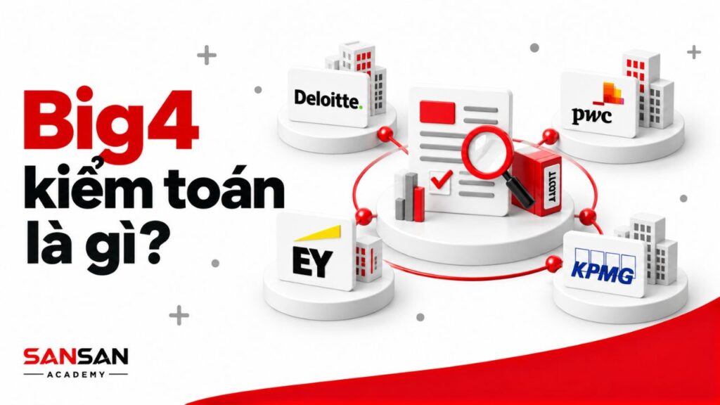 Big4 kiểm toán gồm Deloitte, PwC, EY và KPMG