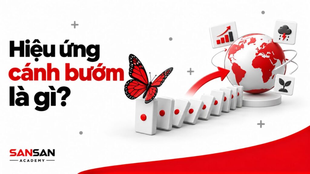 Hai trạng thái ban đầu gần nhau phát triển thành quỹ đạo khác biệt