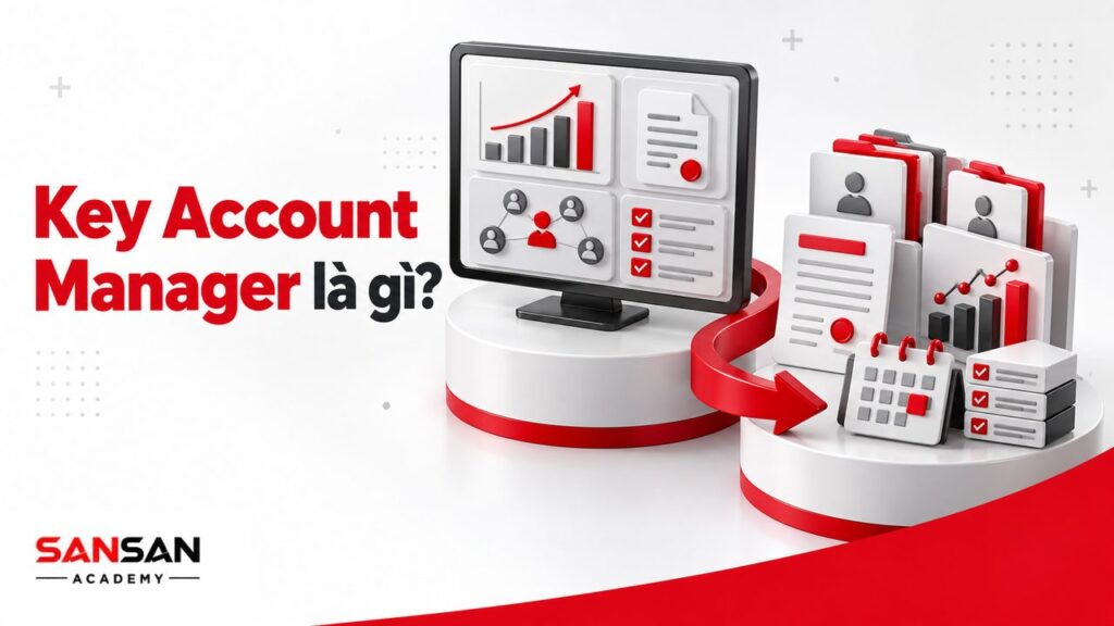 Key Account Manager là gì với khách hàng chiến lược, account plan, doanh thu, hợp đồng, stakeholder và phối hợp nội bộ.